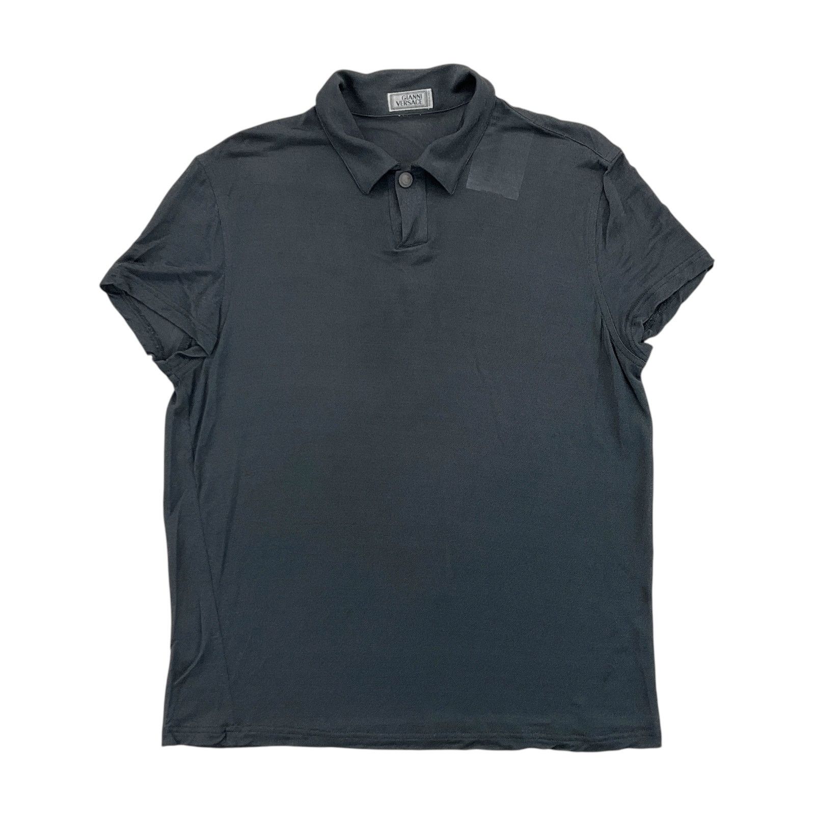 Versace Gianni Versace 80s Net Polo Shirt - Large mens grey desinger Size US L / EU 52-54 / 3 - 1 Thumbnail