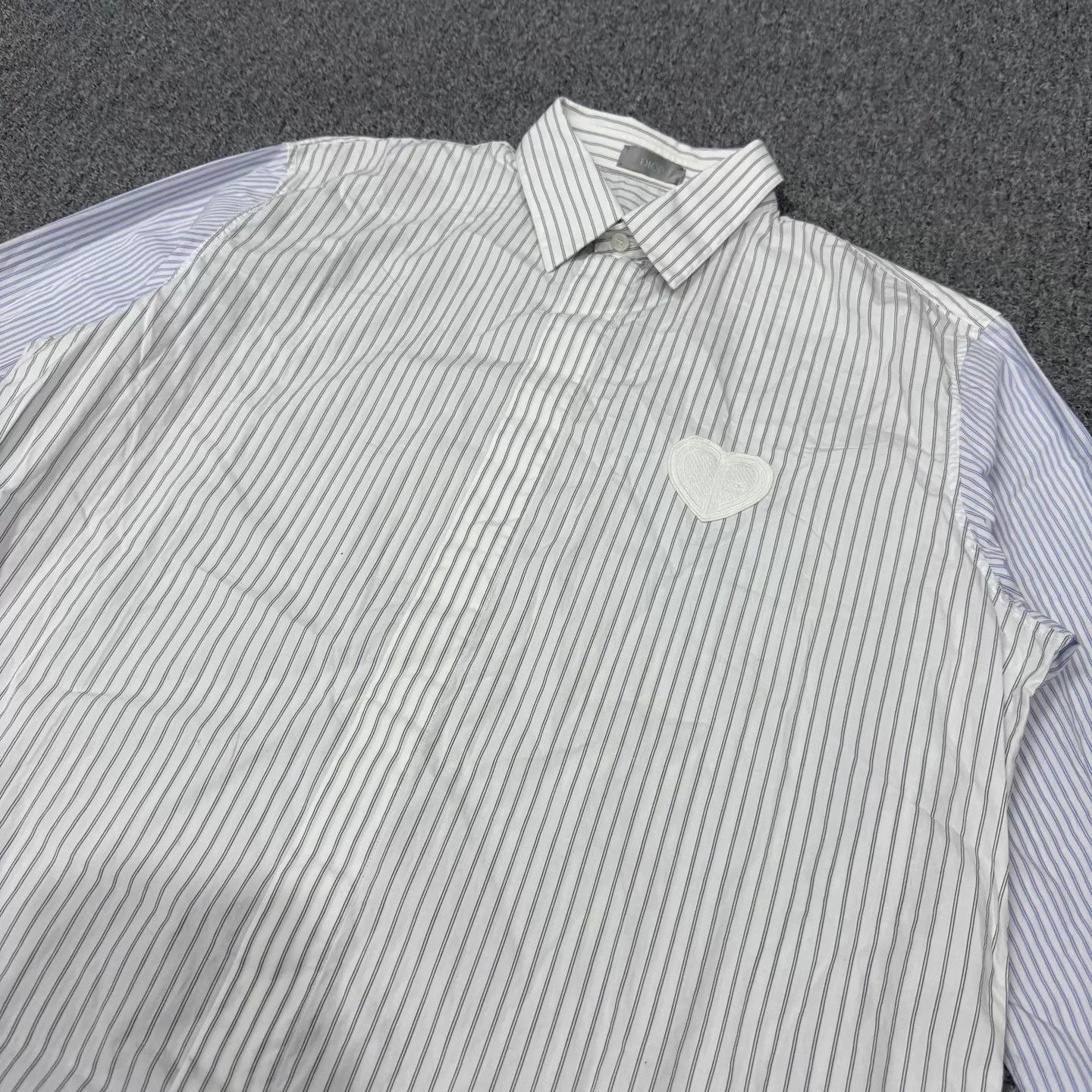 Dior Dior Heart Embroidery Striped LS Shirt 42 99 new Size M / US 6-8 / IT 42-44 - 3 Thumbnail