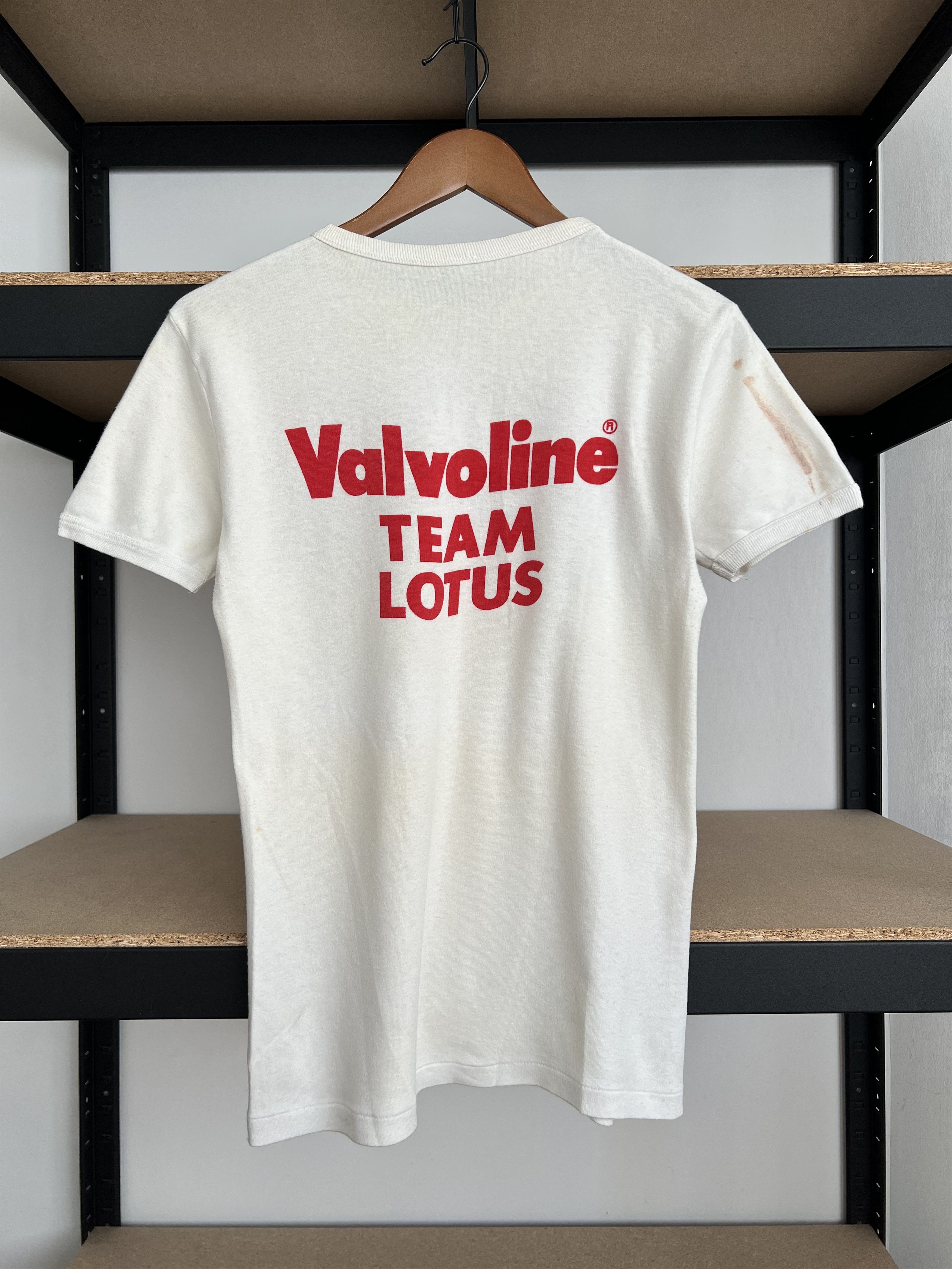 Formula 1 Vintage 70s Team Lotus Valvoline Formula 1 F1 Ringer T-shirt Size US M / EU 48-50 / 2 - 2 Thumbnail