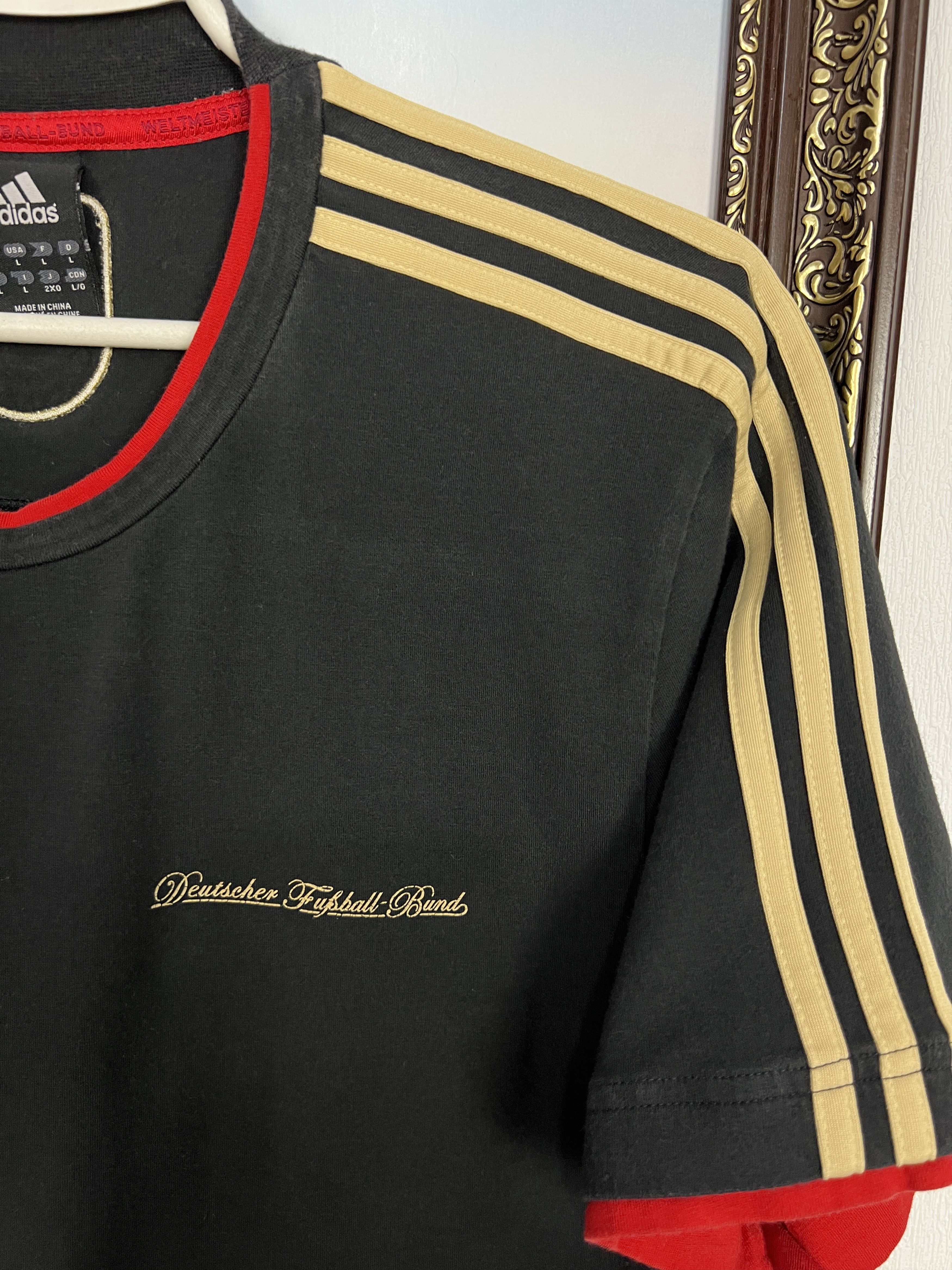 Adidas Vintage Adidas Germany Football Train Shirt Soccer Jersey Size US L / EU 52-54 / 3 - 4 Thumbnail