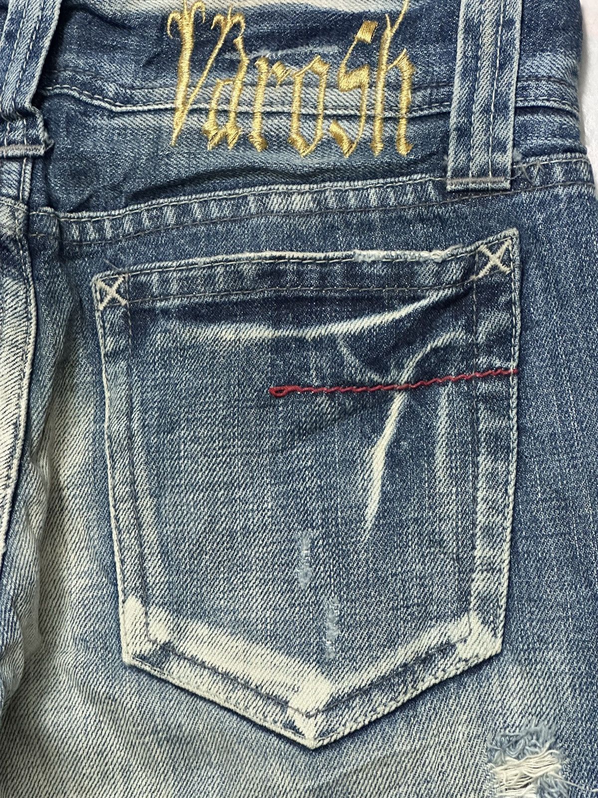 Vintage Vintage Varosh Bell-Bottom Flare Distressed Ripped Faded 💥 Size US 30 / EU 46 - 10 Thumbnail