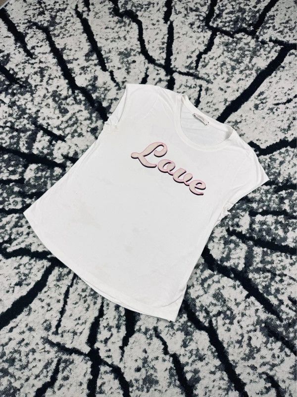 DOROTHEE SCHUMACHER Dorothee Schumacher T-shirt white freedom love pink L Size L / US 10 / IT 46 - 4 Thumbnail