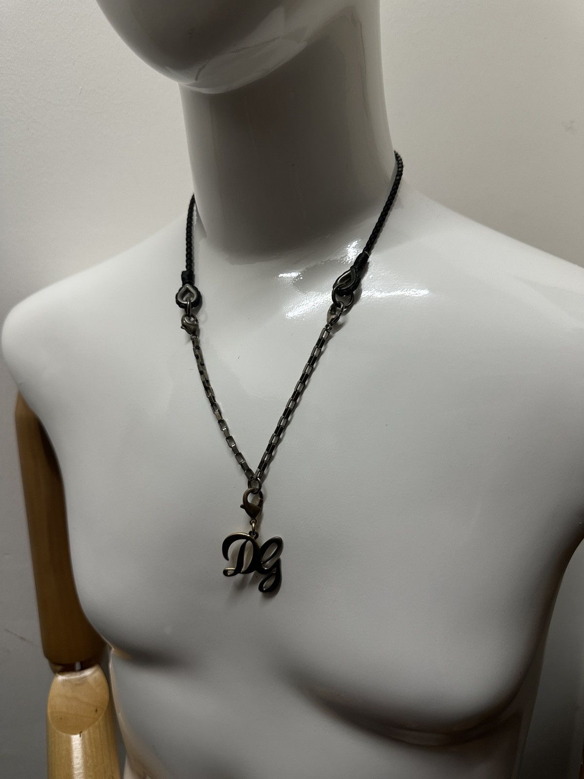 Dolce & Gabbana Vintage Dolce & Gabbana D&G 2 Way Leather Logo Necklace Size ONE SIZE - 4 Thumbnail