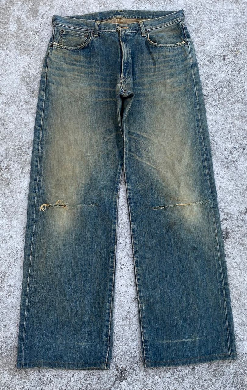 Edwin Vintage Edwin 505 Selvegde Redline Distressed Denim Size US 34 / EU 50 - 1 Thumbnail