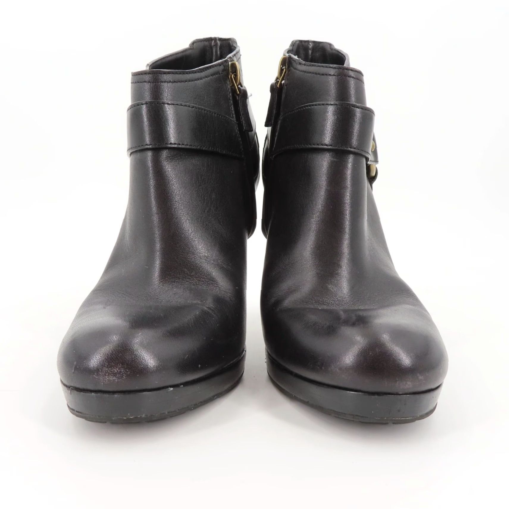 Cole Haan Cole Haan Kennedy Bootie Women 6.5 B Leather Black Ankle Boots Platform Size US 7 / IT 37 - 3 Thumbnail