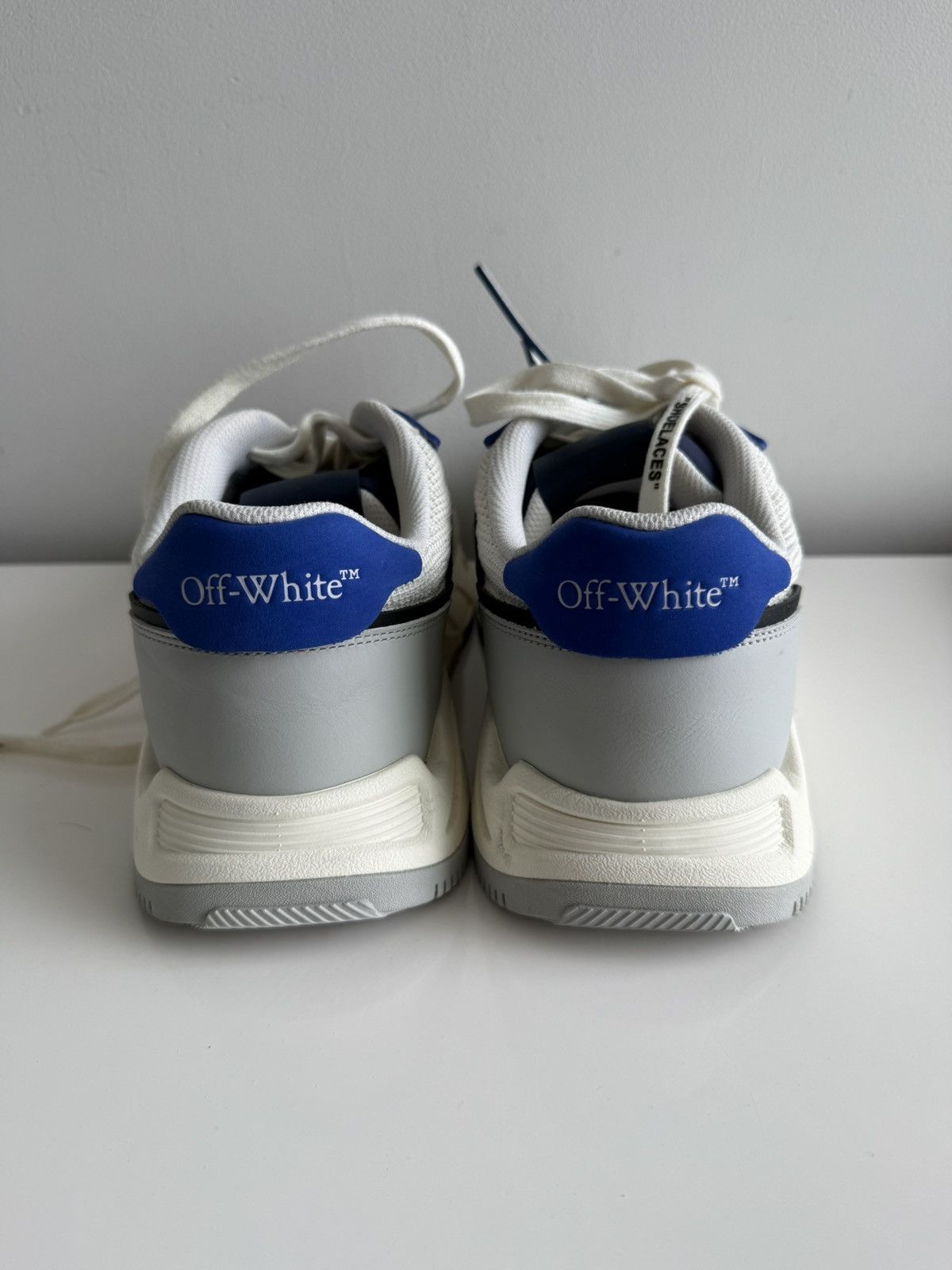 Off-White Off-White Kick Off Low Top Sneakers White Blue Size 43 EU Size US 10 / EU 43 - 4 Thumbnail