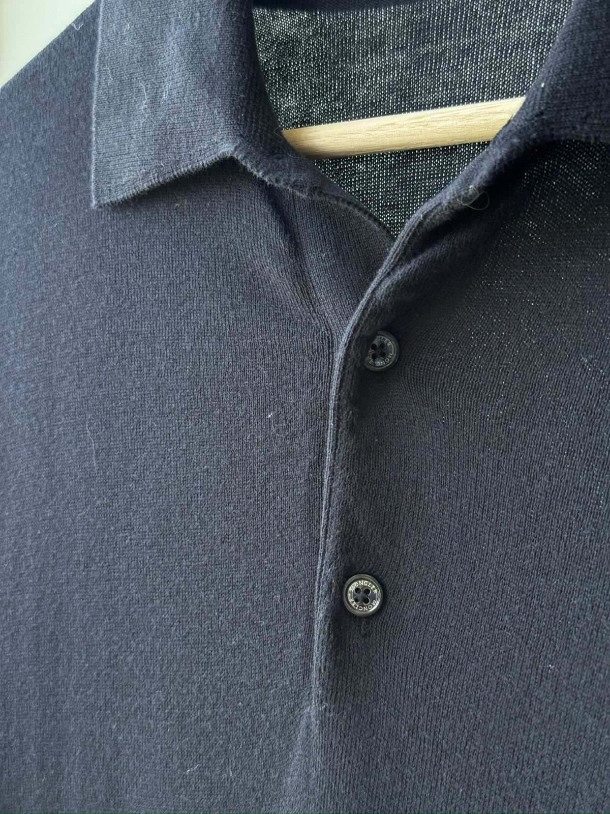 Moncler Original Moncler Men Wool Polo Shirt in size S Size US S / EU 44-46 / 1 - 8 Thumbnail