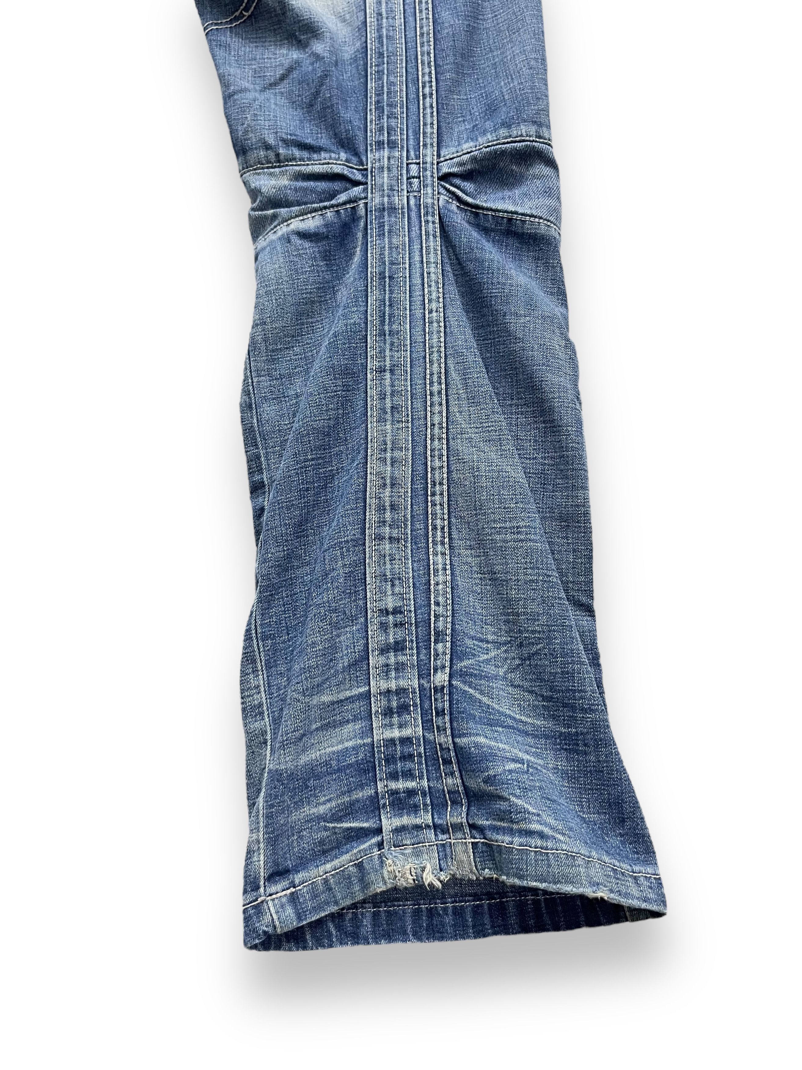 Fashion Victim FYE🔥TOUGH JEANSMITH Designer Distressed Bartack Denim Pants Size US 34 / EU 50 - 17 Thumbnail