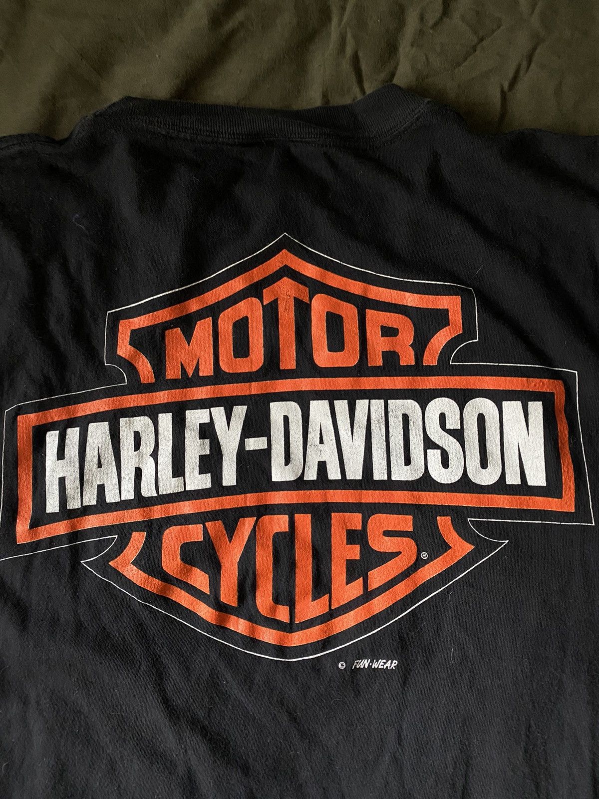 Harley Davidson × Vintage Harley-Davidson Choppers Vintage Rare 3D Print USA Eagle Tee Size US L / EU 52-54 / 3 - 9 Thumbnail