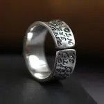 Other 925 Silver Plated Adjustable Cross Ring for Men Women Size ONE SIZE - 2 Thumbnail