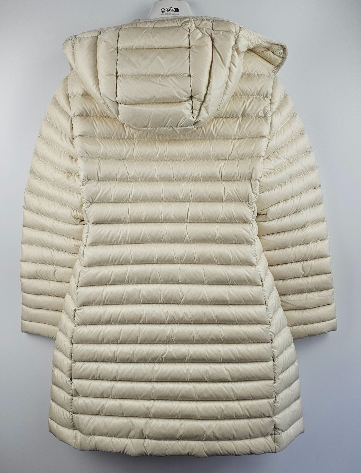 Moncler MONCLER Igelong White Ivory Hooded Long Down Jacket Size XXS / US 00 / IT 34 - 7 Thumbnail