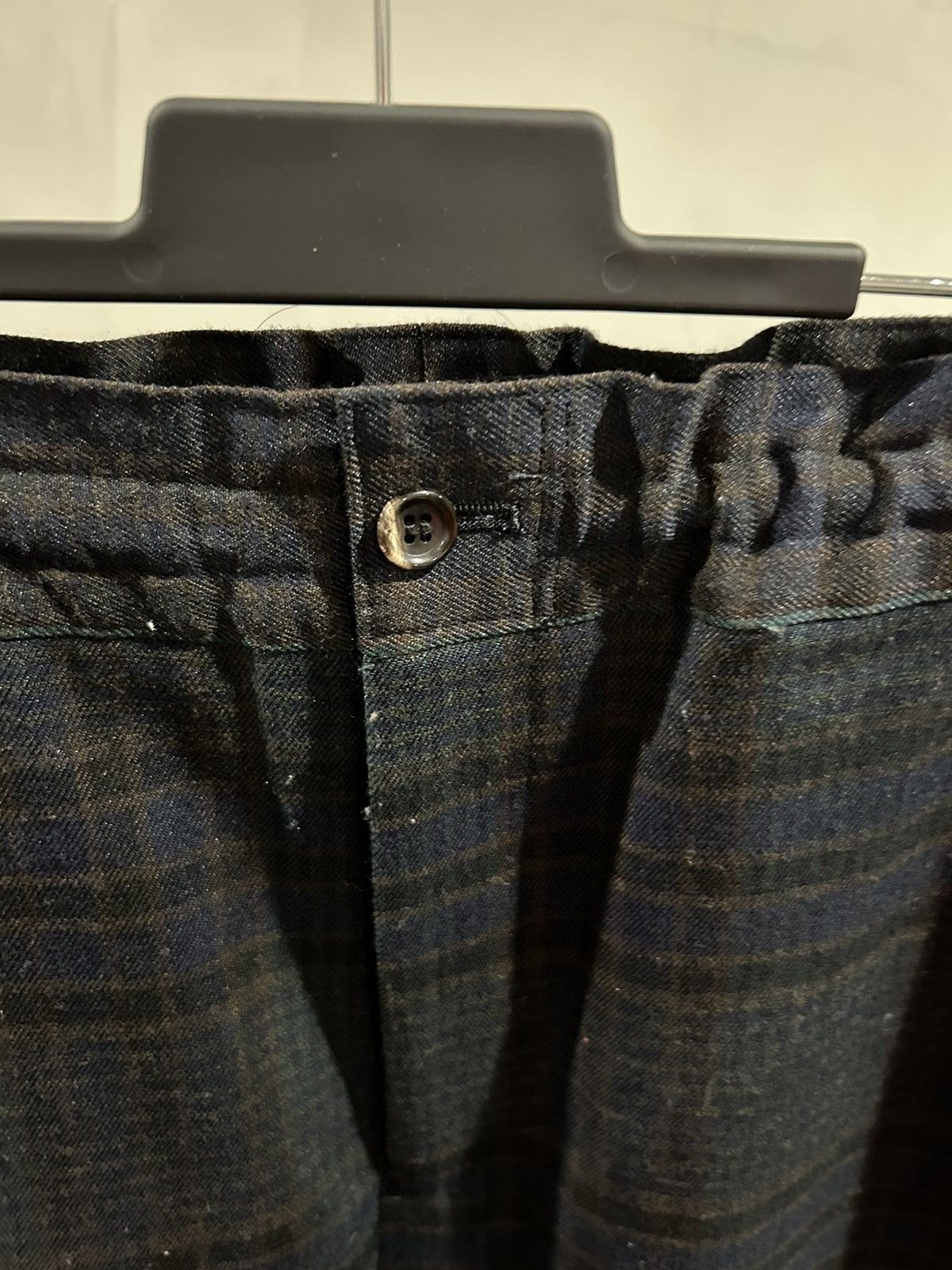 Comme des Garcons Comme des garcons homme deux plaid drawstring casual pants Size US 33 - 2 Thumbnail