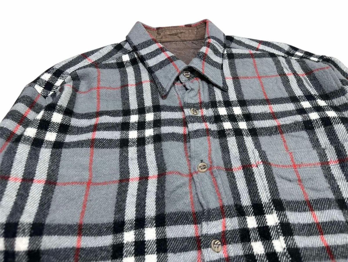 Japanese Brand 🔥Vintage Japanese Nova Check Wool Shirt Ls Size US XL / EU 56 / 4 - 5 Thumbnail
