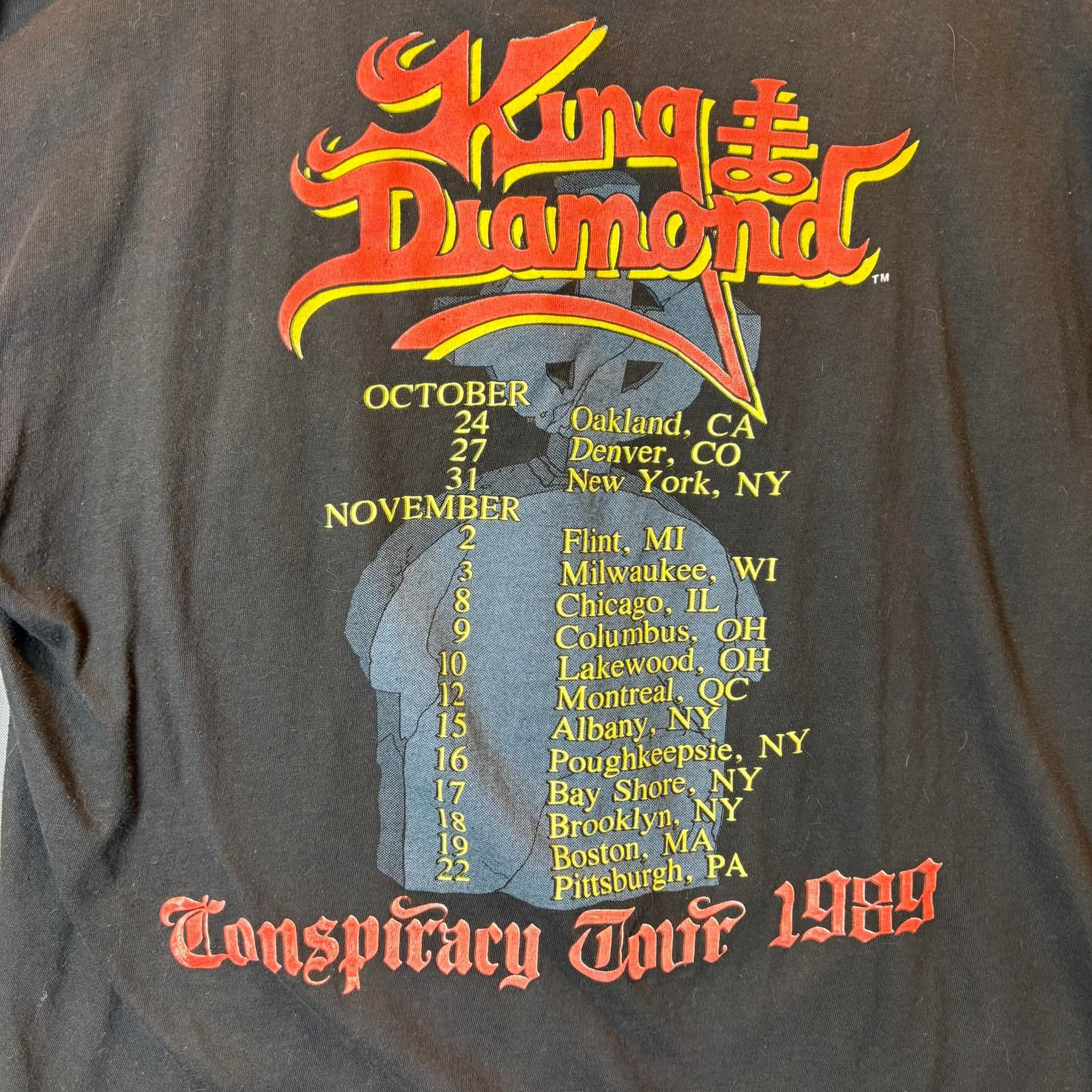Band Tees Vintage 1990 King Diamond merciful fate Ozzy Osborne Size US M / EU 48-50 / 2 - 6 Thumbnail
