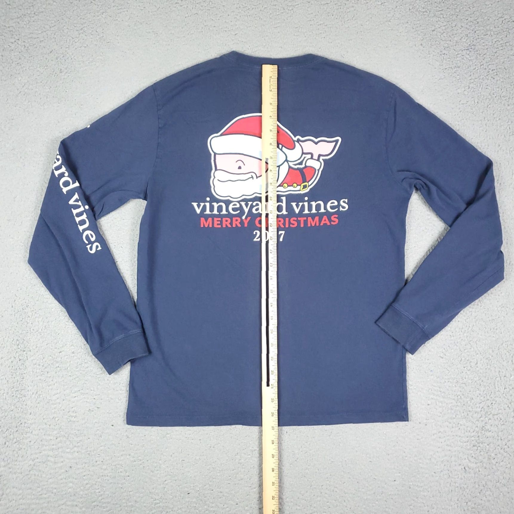 Vineyard Vines VINTAGE Vineyard Vines Merry Christmas 2017 Blue Long Sleeve T-Shirt Adult Small Crew Neck Size US S / EU 44-46 / 1 - 7 Thumbnail
