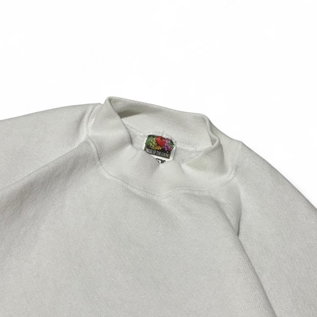 Fruit Of The Loom Vintage White Sweatshirt Size US L / EU 52-54 / 3 - 3 Thumbnail