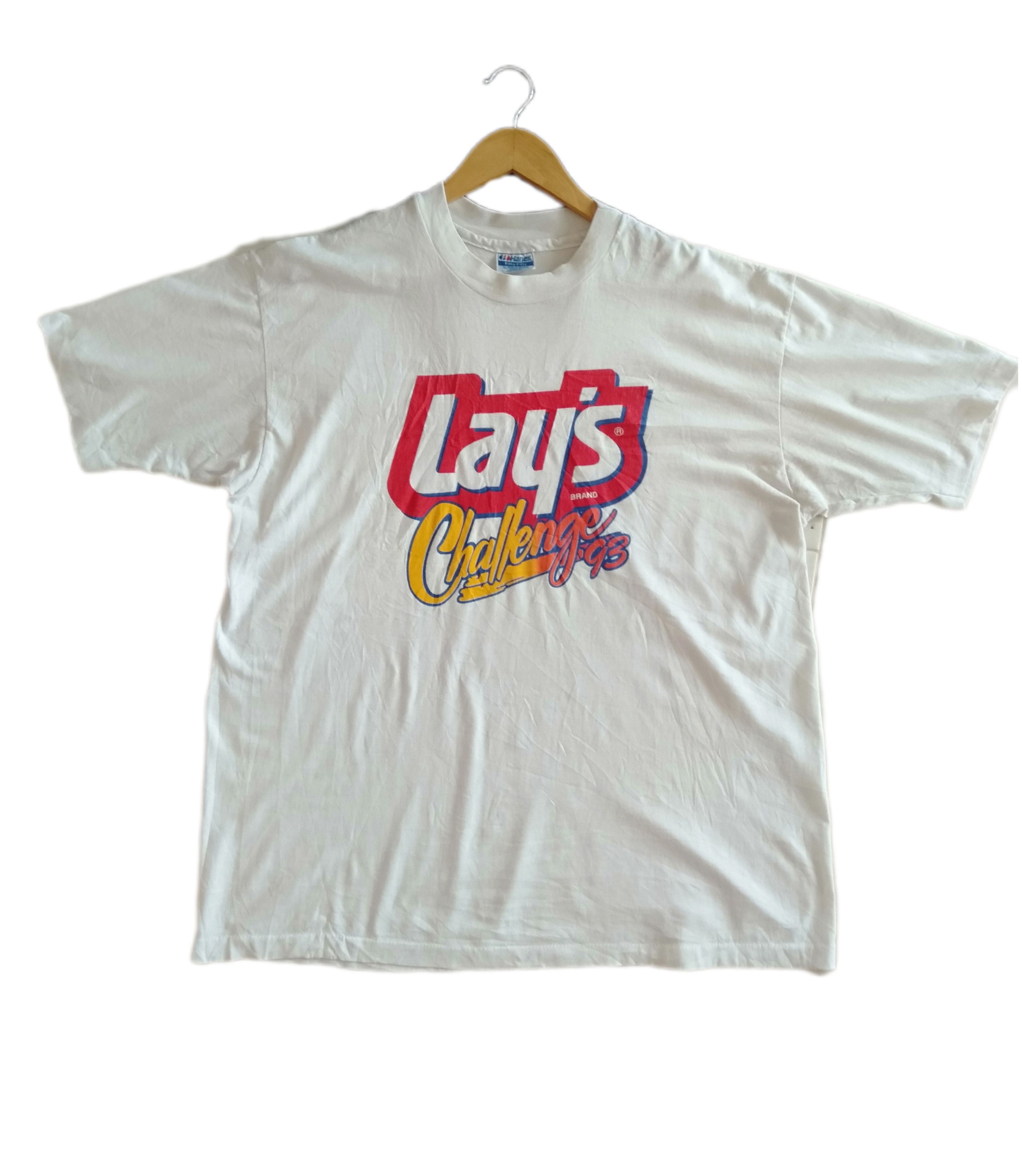 Vintage Vintage '93 Lay's Challenge Shirt Size US XL / EU 56 / 4 - 1 Thumbnail