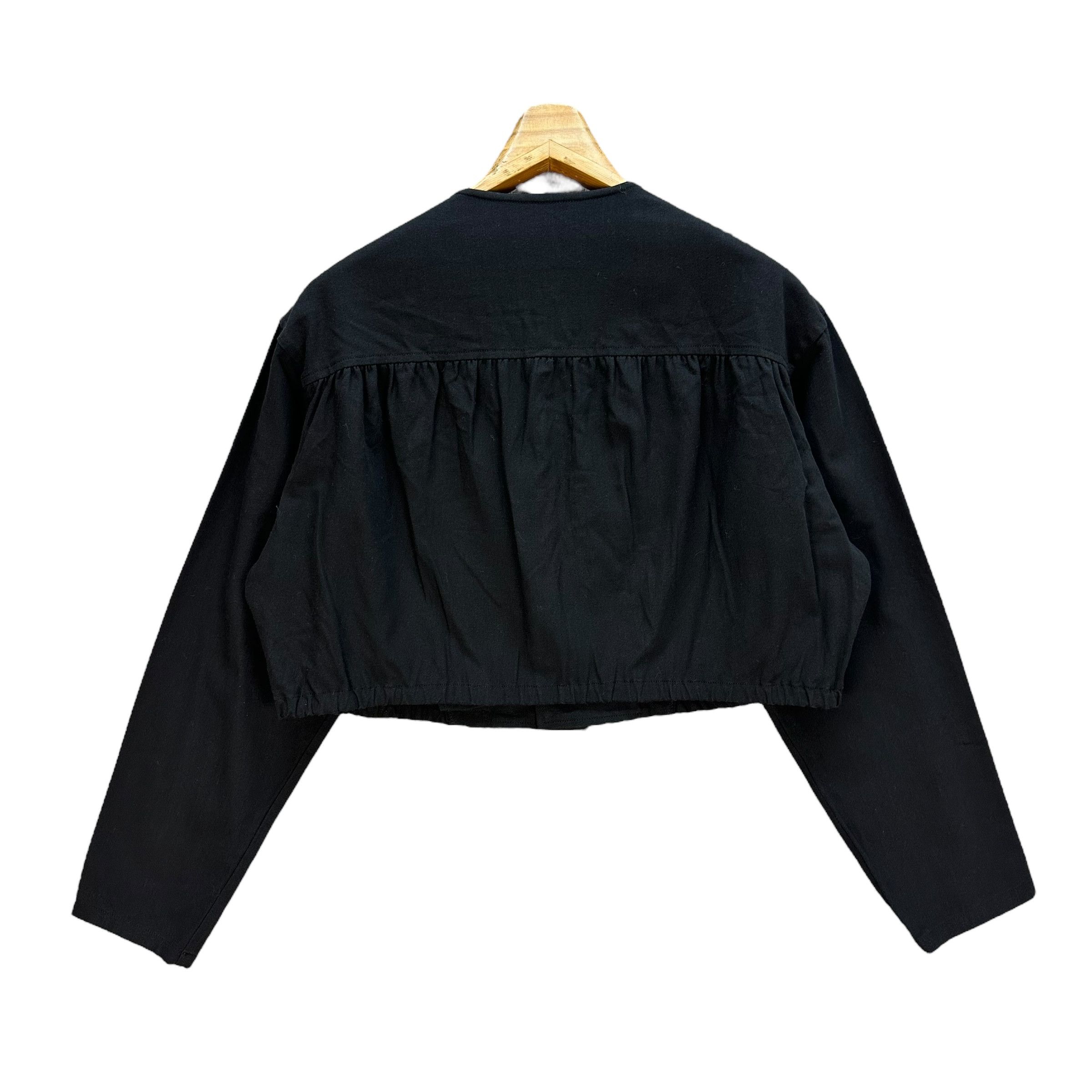 Yohji Yamamoto Vintage Y's Wool Cotton Cropped Jacket Avant Garde #A18-0428 Size M / US 6-8 / IT 42-44 - 10 Thumbnail