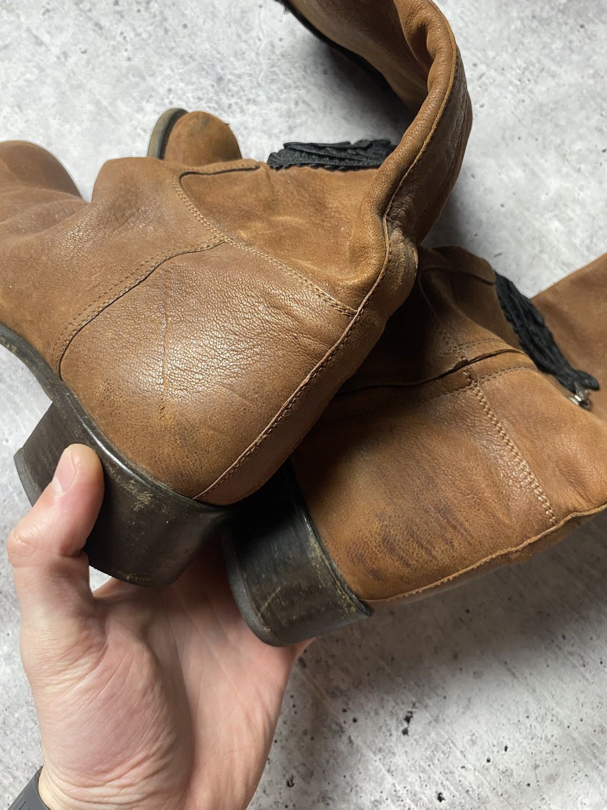 Prada Vintage Prada Riding Leather Boots Size US 8.5 / IT 38.5 - 12 Thumbnail