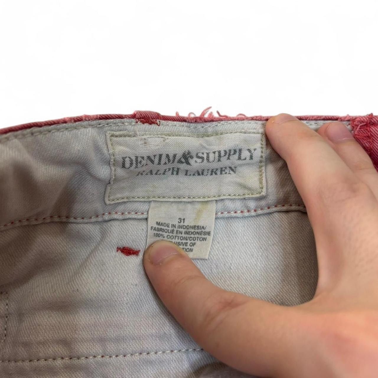 Denim & Supply Ralph Lauren × Ralph Lauren Vintage Style Ralph Lauren Denim & Supply Faded Pink Shorts Size US 33 - 6 Thumbnail