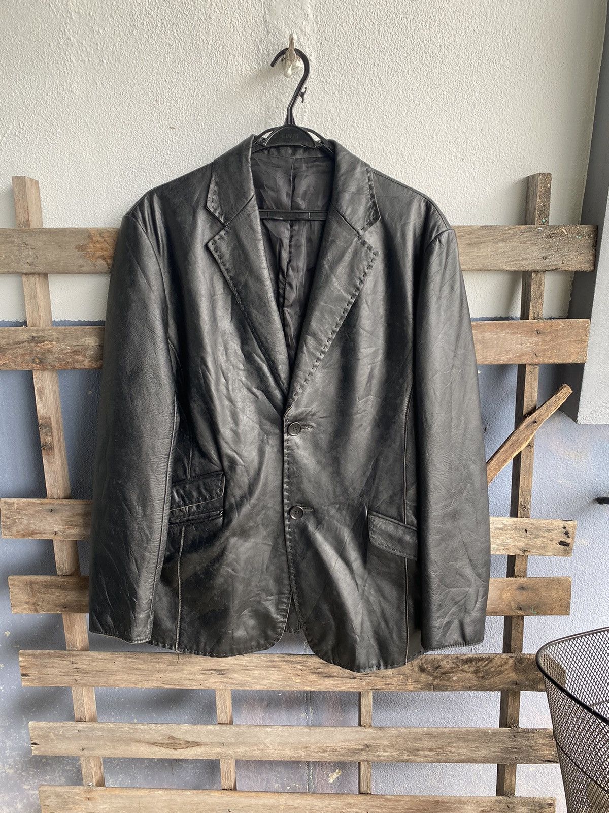 Genuine Leather Roberto Massini Genuine Horse Leather Black Jacket Size US M / EU 48-50 / 2 - 3 Thumbnail