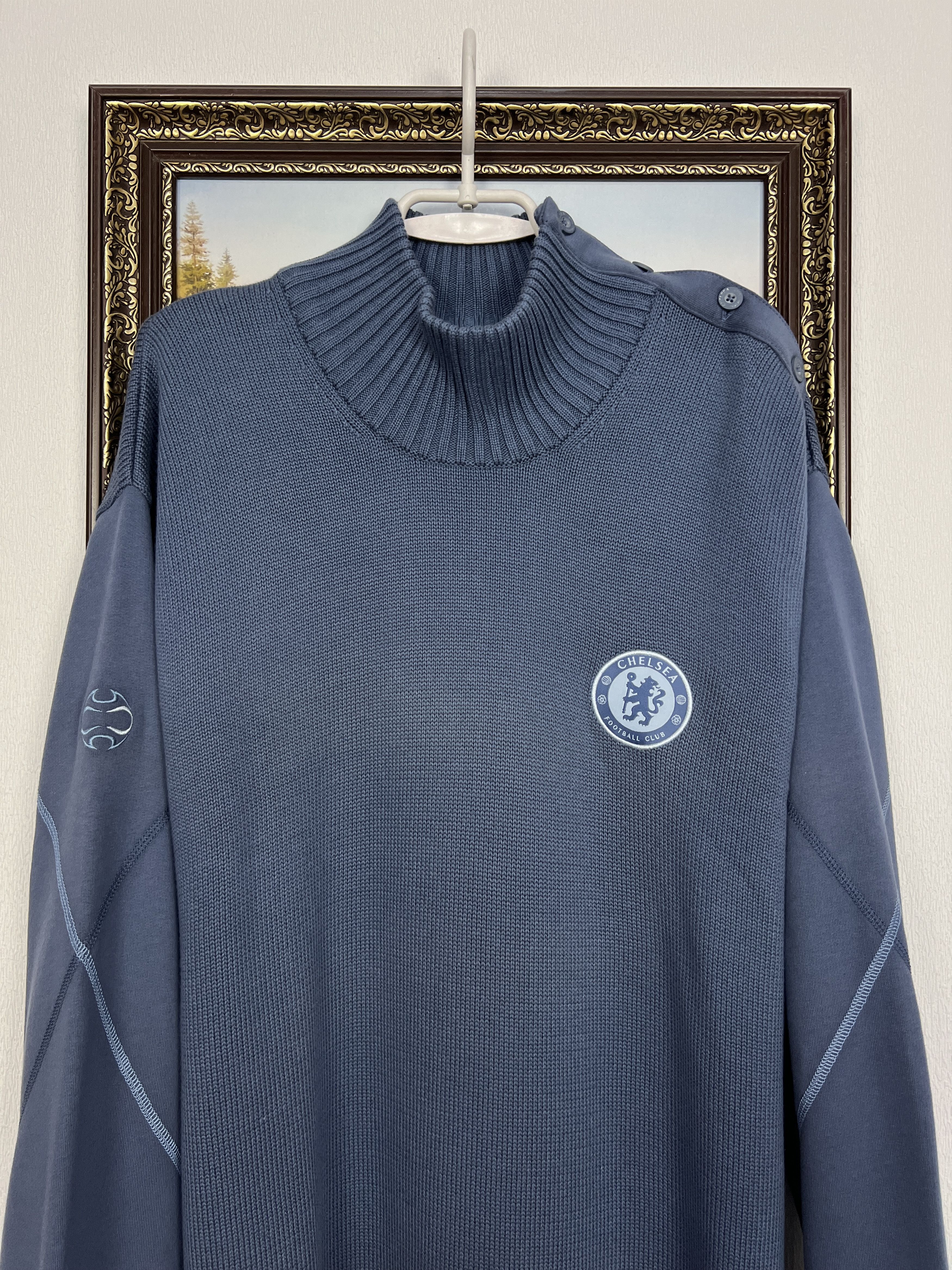 Adidas Vintage Chelsea Football Sweater Soccer Pullover Sweatshirt Size US XL / EU 56 / 4 - 2 Thumbnail