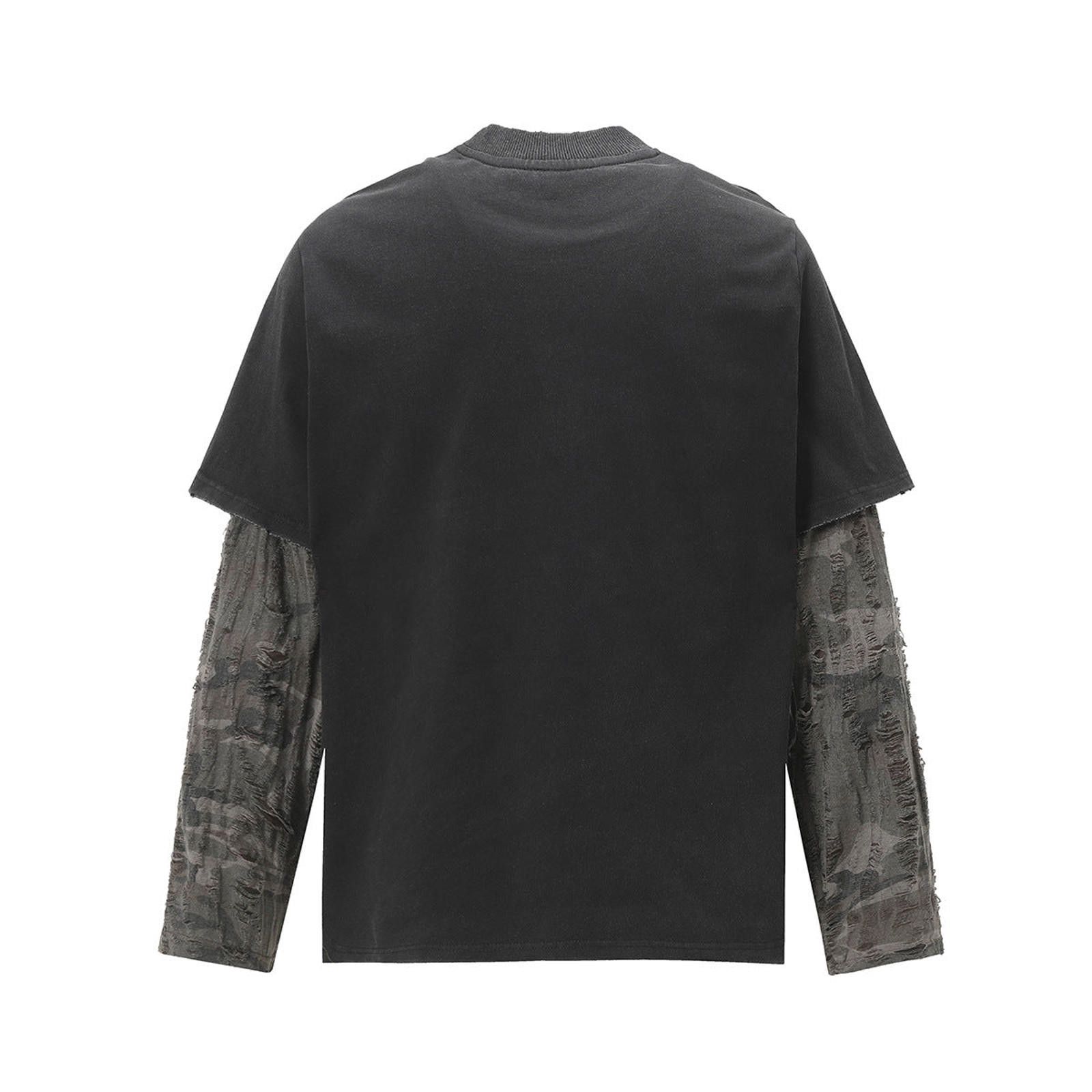 Vintage Layered Long Sleeve Graphic Tee, Streetwear Style Size US M / EU 48-50 / 2 - 3 Thumbnail