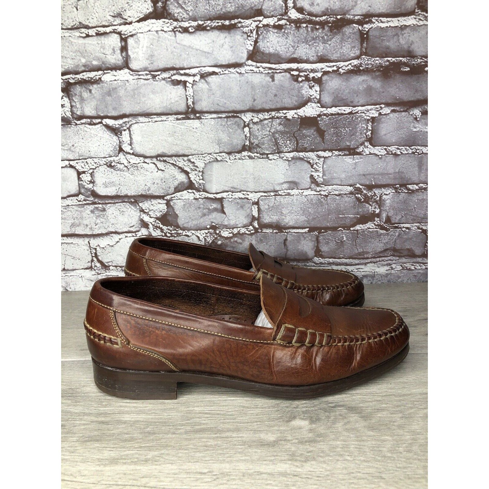 Cole Haan Cole Haan Dark Brown Leather Penny Loafers Casual Shoes Men’ Size US 11.5 / EU 44-45 - 3 Thumbnail