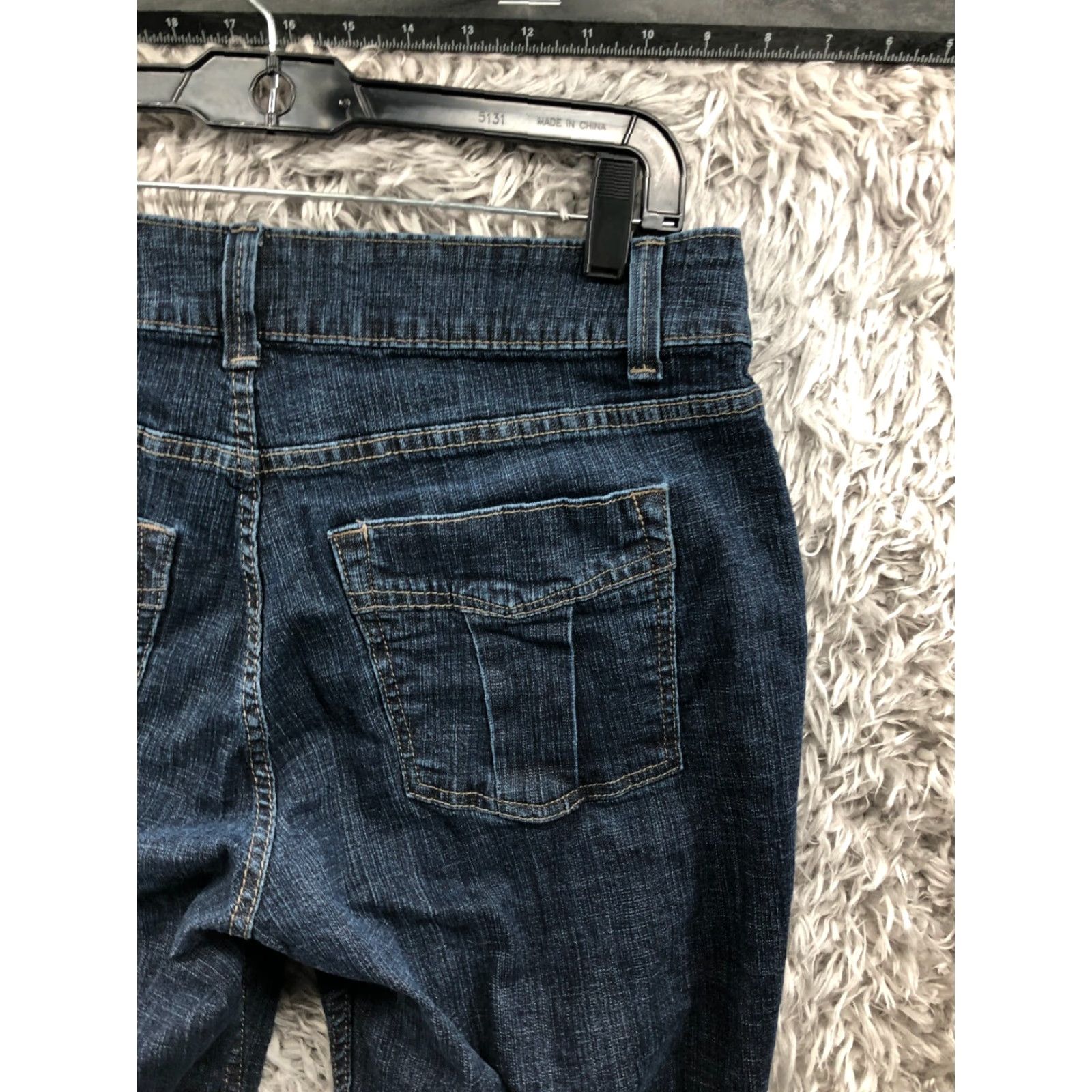 Lee Lee Riders Bootcut Jeans Size 12 Womens Dark Wash Blue Size 34" / US 12 / IT 48 - 6 Thumbnail
