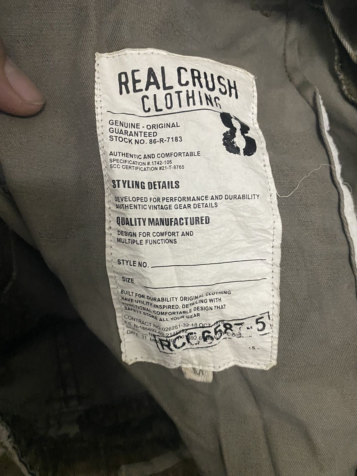 Japanese Brand × Vintage Vintage Real Crush Clothing Camo Cargopants Size US 32 / EU 48 - 8 Thumbnail