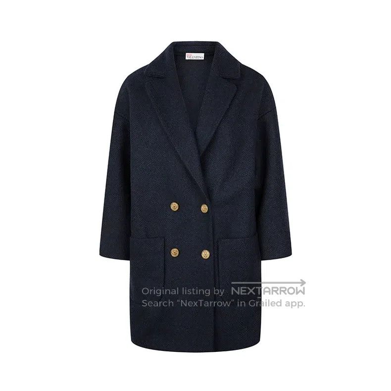 Valentino Valentino Solid double-breasted wool coat Size S / US 4 / IT 40 - 1 Thumbnail
