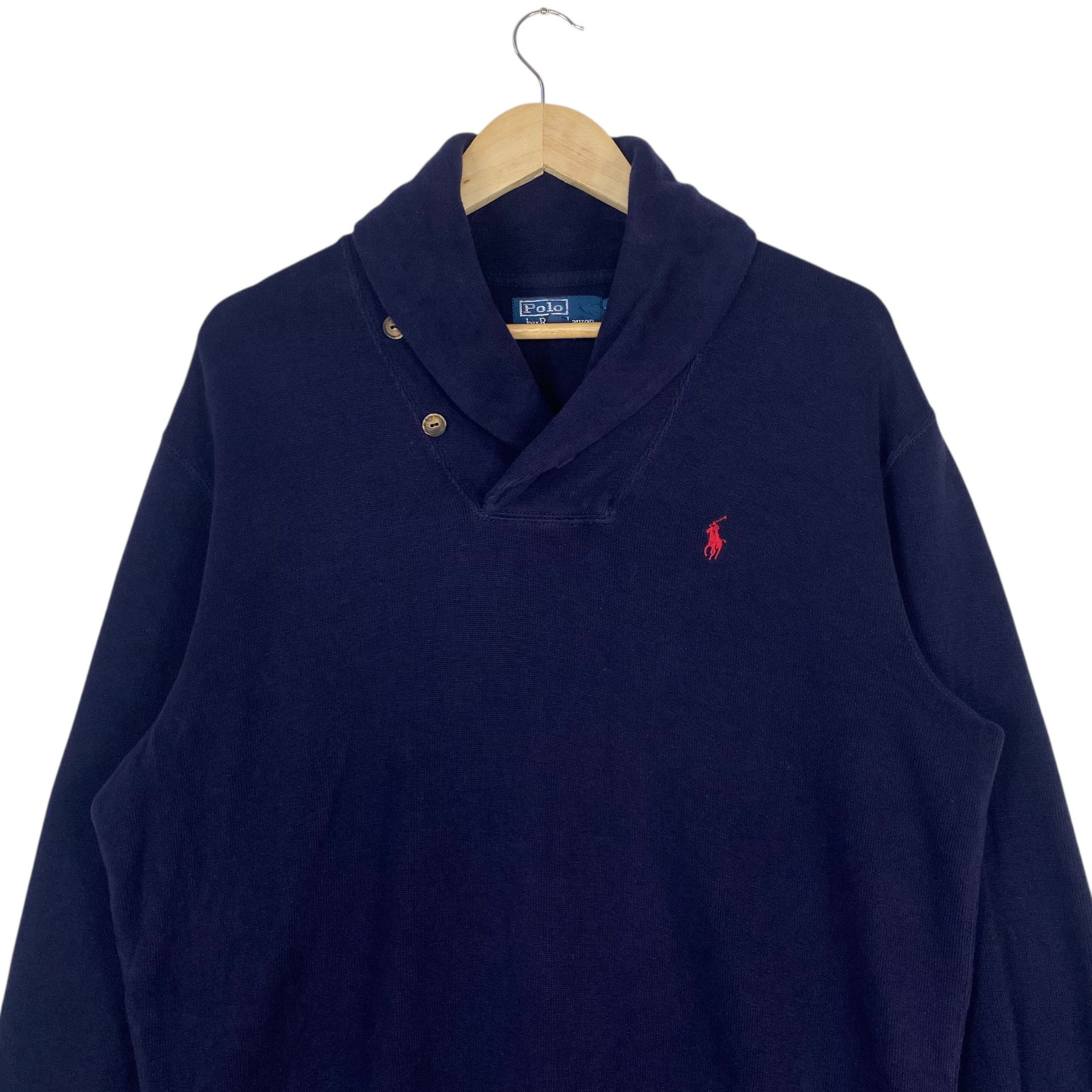 Polo Ralph Lauren 💥POLO RALPH LAUREN SHAWL COLLAR SWEATSHIRT Size US L / EU 52-54 / 3 - 4 Thumbnail