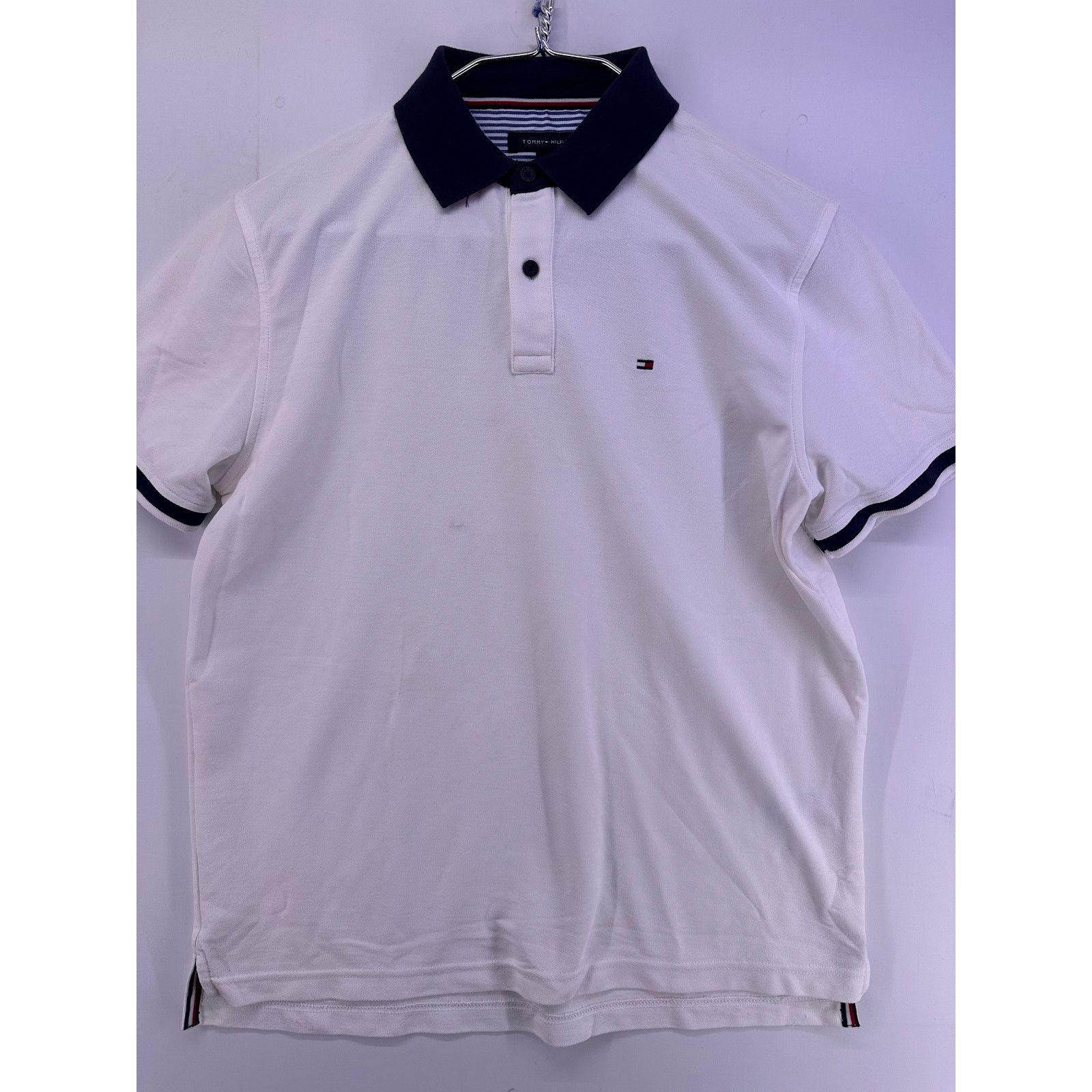 Tommy Hilfiger Tommy Hilfiger White Polo Shirt Size Large Size US L / EU 52-54 / 3 - 2 Thumbnail
