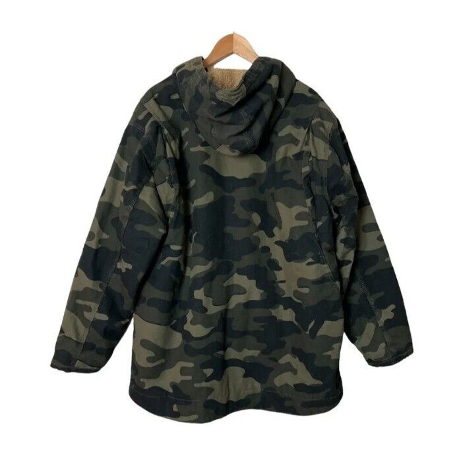 Lee Lee Camo Print Sherpa Lined Cotton Canvas Hooded Jacket, MED Size US M / EU 48-50 / 2 - 2 Thumbnail