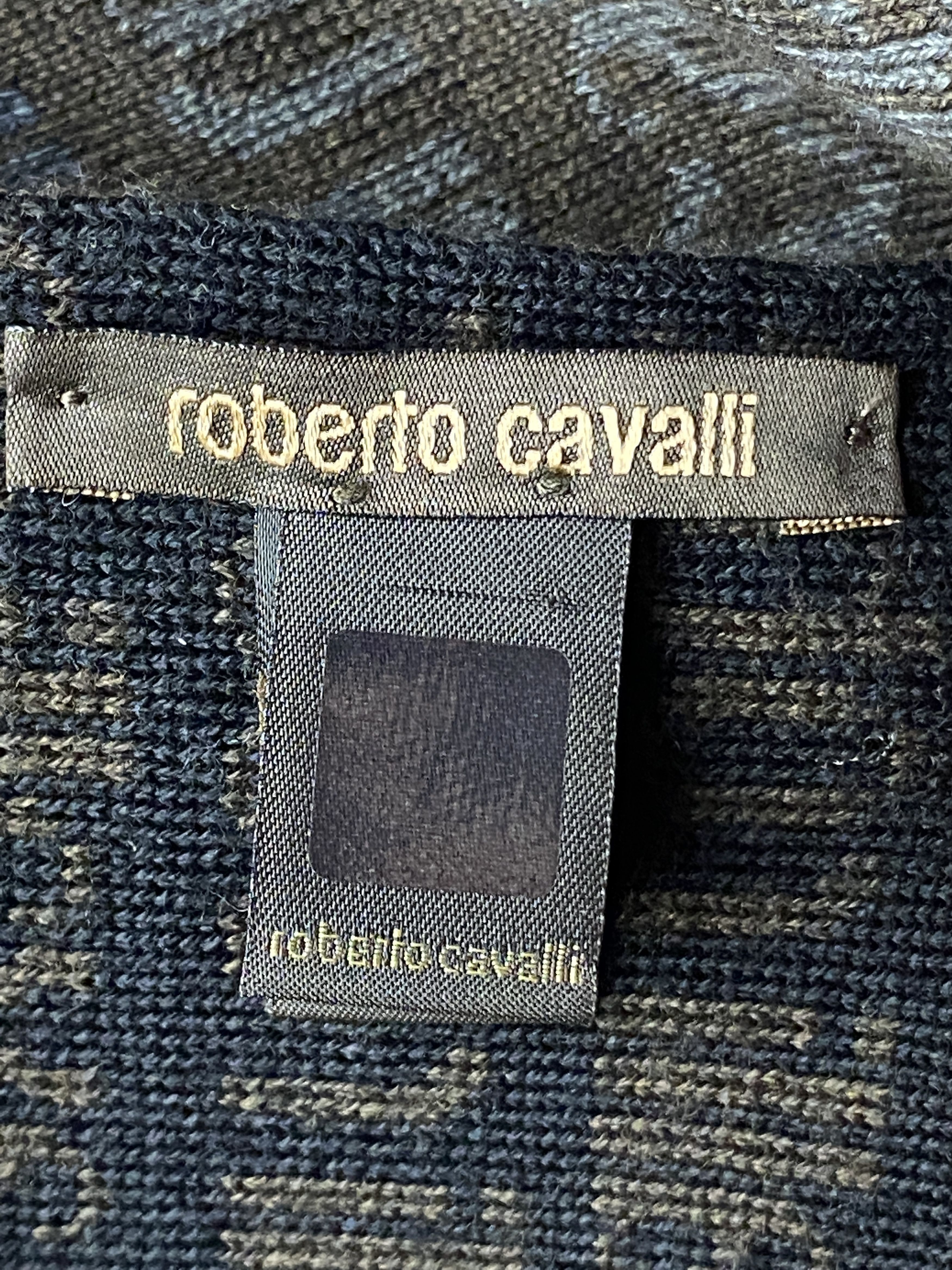 Just Cavalli × Roberto Cavalli Roberto Cavalli Wool Scarf Size 26 - 4 Thumbnail