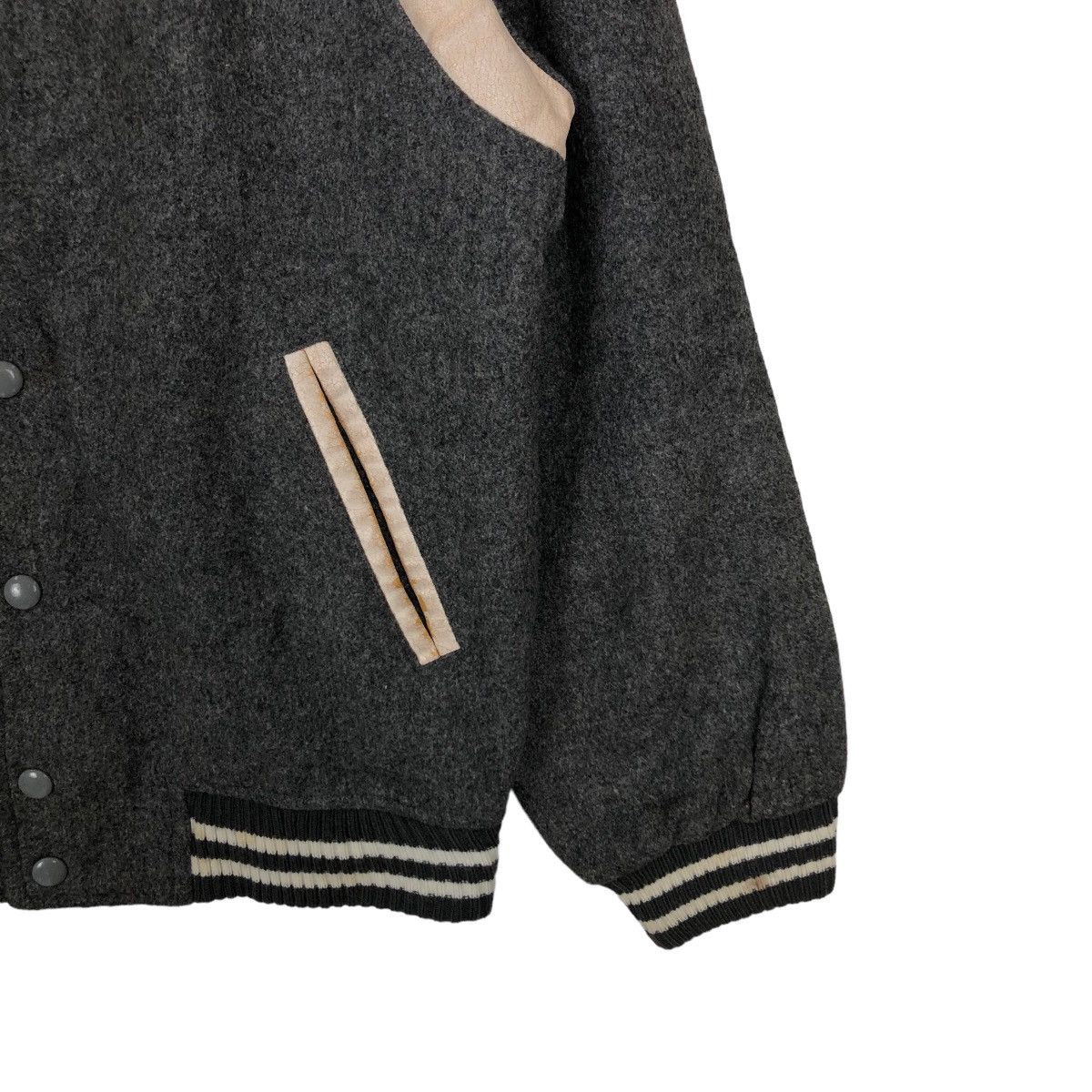 Japanese Brand 🔥90’s VINTAGE WOOL VARSITY JACKET M.WIN ISSEY MIYAKE Size US L / EU 52-54 / 3 - 4 Thumbnail