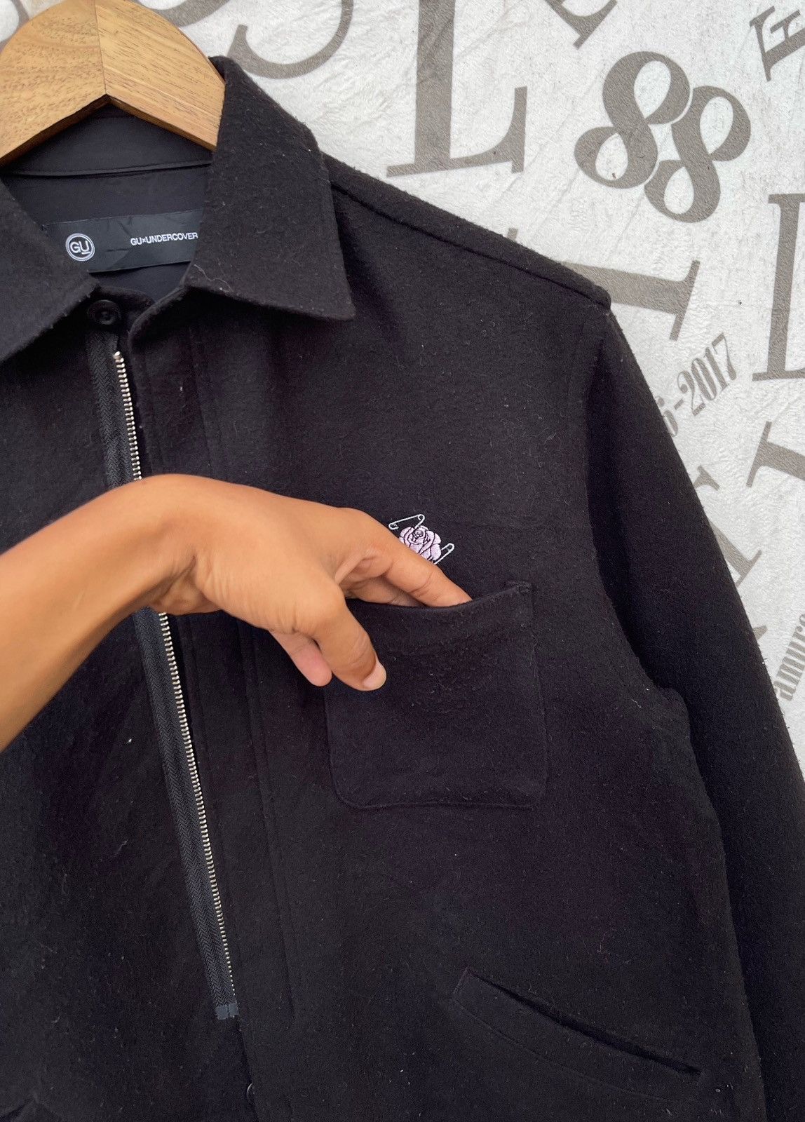 Undercover × Uniqlo 🔥F/W 2021 UNDERCOVER x GU KNIT MELTON LONG SHIRT Size US XS / EU 42 / 0 - 12 Thumbnail