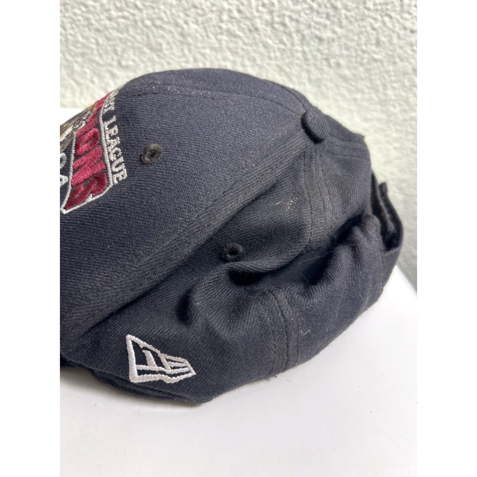 New Era VINTAGE New Era Sacramento Rivercats 2004 Champions Hat Adjustable Strap Dirty Stained Men Black Baseball Cap Adjustable Strap Champions Logo Size ONE SIZE - 7 Thumbnail