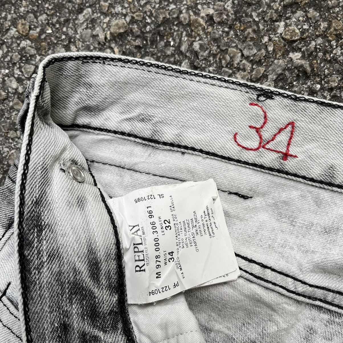 Hysteric Glamour Replay Maestro Denim Acid Washed Vintage Y2K Jeans Size US 34 / EU 50 - 9 Thumbnail