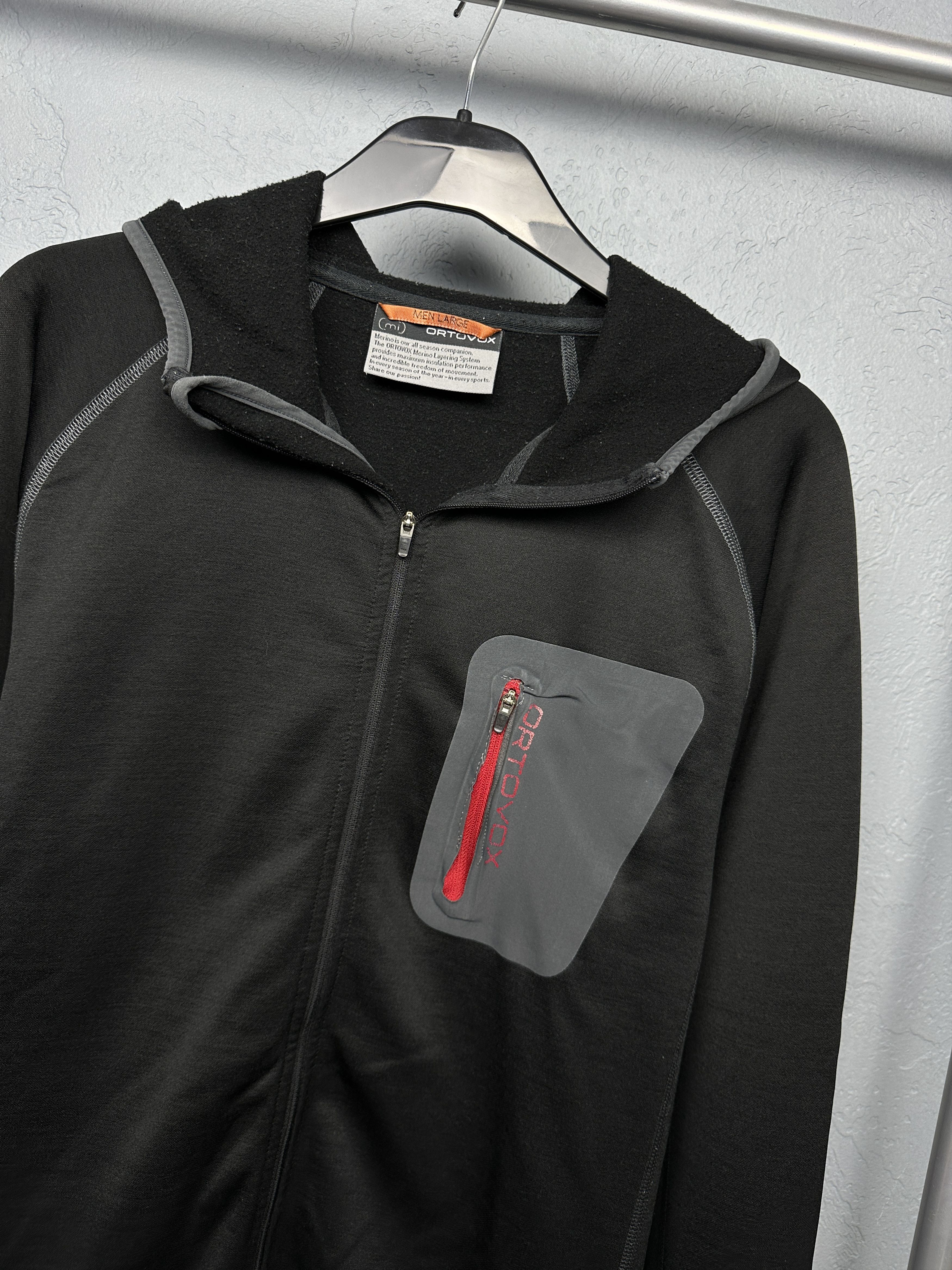 ORTOVOX ORTOVOX Mens Merino Wool Hoodie Track Top Jacket Size US L / EU 52-54 / 3 - 2 Thumbnail