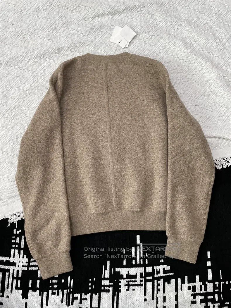 Hermes Hermes Double-sided cashmere sweater long sleeve top Size S / US 4 / IT 40 - 2 Thumbnail