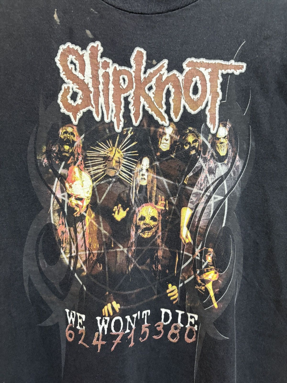 Band Tees Vintage 2004 Slipknot Band Line Up Metal T-Shirt Size US S / EU 44-46 / 1 - 5 Thumbnail