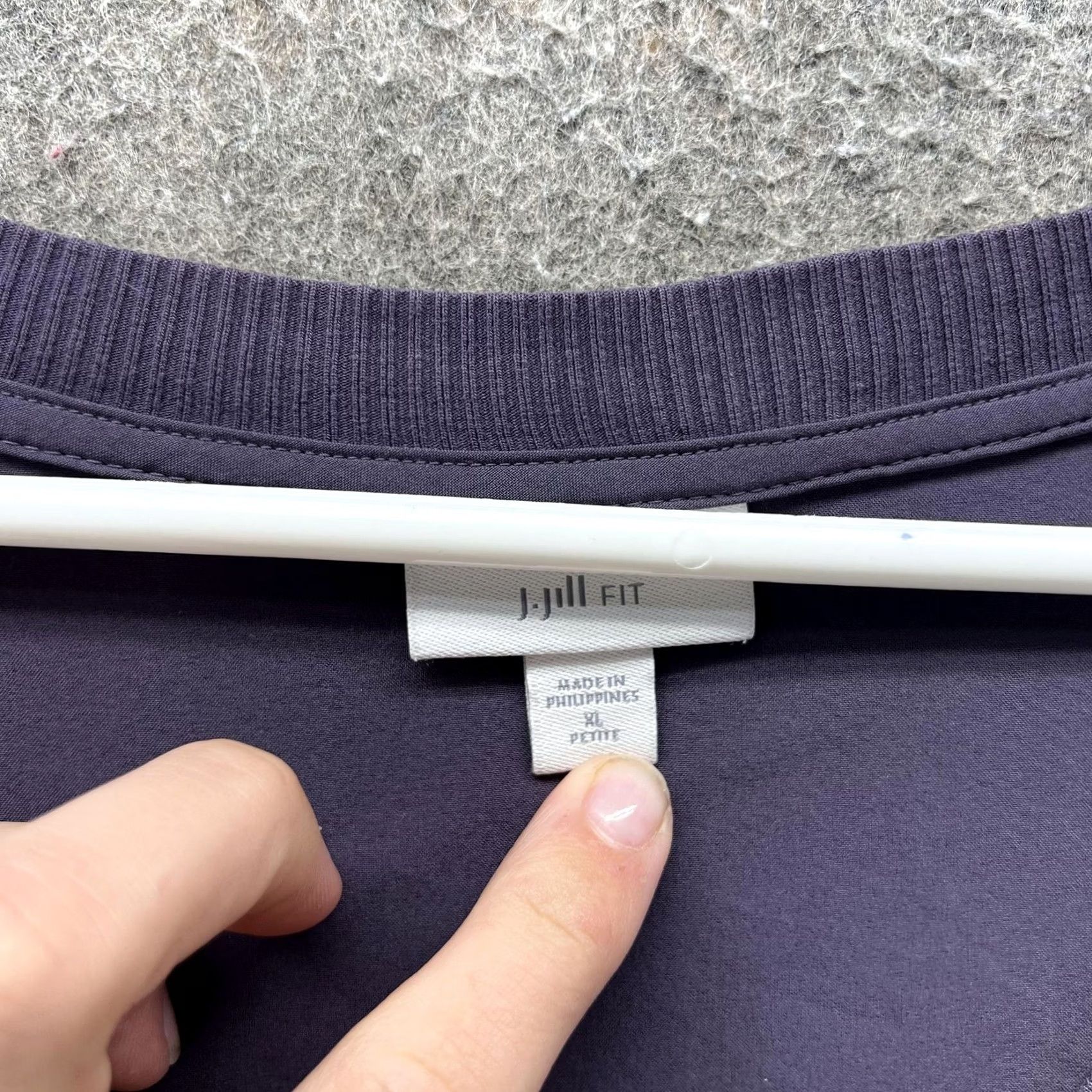 J. Jill J. Jill Tank Top Womens Petite XL Purple Pocket Tunic Sleeveless Scoop Neck Knit Tunic Vest? Size XL / US 12-14 / IT 48-50 - 3 Thumbnail
