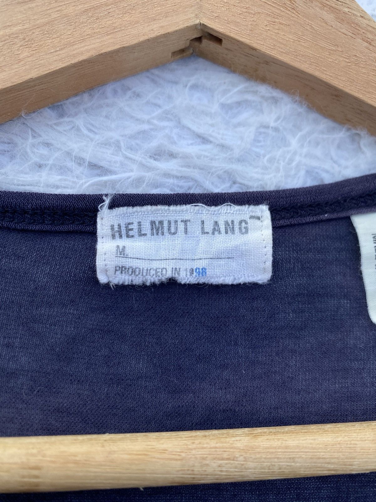 Helmut Lang Rare Vintage Helmut Lang Produced 1998 V mesh Longsleeve Top Size S / US 4 / IT 40 - 19 Thumbnail
