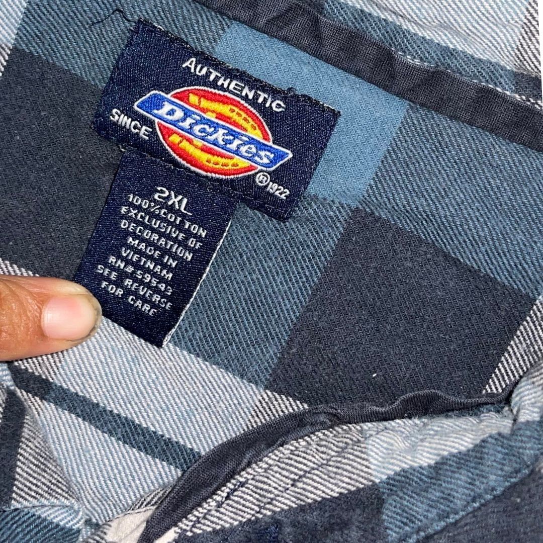 Dickies Dickies Long sleeve Button Down Plaid Flannel Shirt Size 2XL Size US XXL / EU 58 / 5 - 3 Thumbnail