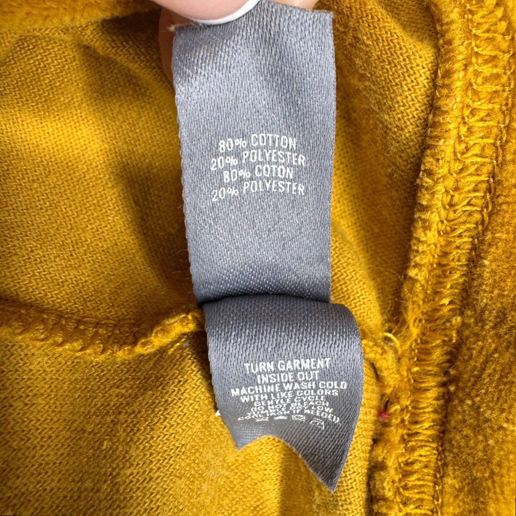 Vintage Aerie Velour Crewneck Sweatshirt Mustard Yellow Long Sleeve Casual Small Womens Pullover Knit Relaxed Size S / US 4 / IT 40 - 4 Thumbnail