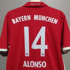 Adidas FC Bayern Munchen #14 Alonso 2016/2017 Home Jersey Size US M / EU 48-50 / 2 - 2 Thumbnail