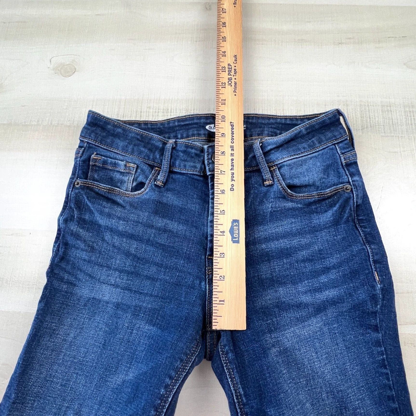 Old Navy Old Navy Womens Rockstar Super Skinny Mid Rise Jeans Medium Wash Blue Size 4 Size 27" / US 4 / IT 40 - 6 Thumbnail