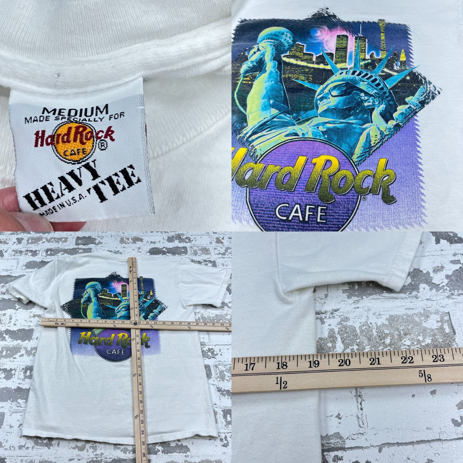 Hard Rock Cafe VINTAGE Hard Rock Cafe Shirt Men M White Graphic Print Logo 90s Retro Size US M / EU 48-50 / 2 - 8 Thumbnail