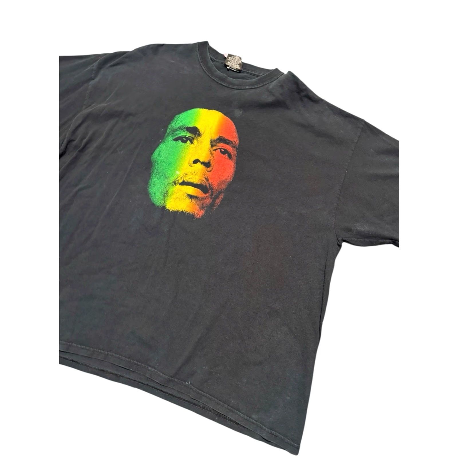 Vintage VINTAGE Zion Rootswear 1999 Bob Marley “Redemption Song” Lyrics Black T-Shirt 3XL/4XL Tee Mens Short Sleeve Crew Neck Cotton Shirt Size US XXL / EU 58 / 5 - 4 Thumbnail